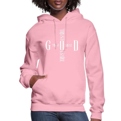 Womens Hoodie, Trust God Cross