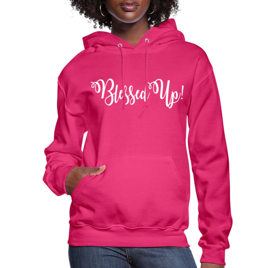 Womens Hoodie - Pullover Hooded Sweatshirt - Graphic/Blessed Up